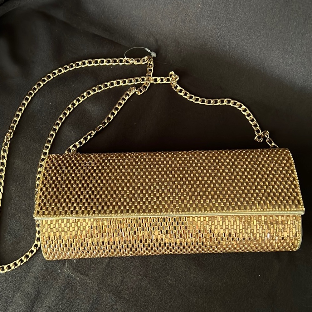 Starlet Gold Shimmer Clutch